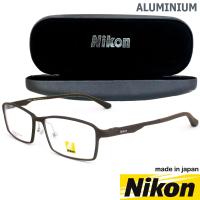 Nikon แว่นตา รุ่น 6287 กรอบเต็ม Rectangle ทรงสี่เหลี่ยมผืนผ้า ขาสปริง วัสดุ อลูมิเนียม (สำหรับตัดเลนส์) กรอบแว่นตา สวมใส่สบาย น้ำหนักเบา ไม่ตกเทรนด์ มีความแข็งแรงทนทาน Full frame Eyeglass Spring legs Aluminium material Eyewear Top Glasses