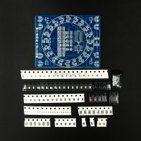 SMD NE555 CD4017 Rotating LED Soldering Practice Board DIY Kit Skill Training Electronic Suit