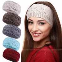 【YF】 New Knitted Headbands Winter Warmer Wool Crochet Wide Hairband Turban for Women Bandana Headwrap Hair Headwear Accessories