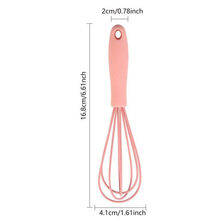 คลังสินค้าพร้อม-1ชิ้นที่ตีไข่ซิลิโคนสำหรับงานครัวกันลื่นที่ตีไข่เครื่องตีฟองนม17x-เครื่องใช้ในครัวซิลิโคนสำหรับงานครัว4ซม-ที่ตีไข่ซิลิโคนทำความสะอาดง่ายเครื่องมือที่ตีไข่