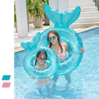Thickened 110 Large Swimming Ring, Underarm Loop, Fish Tail Floating Row