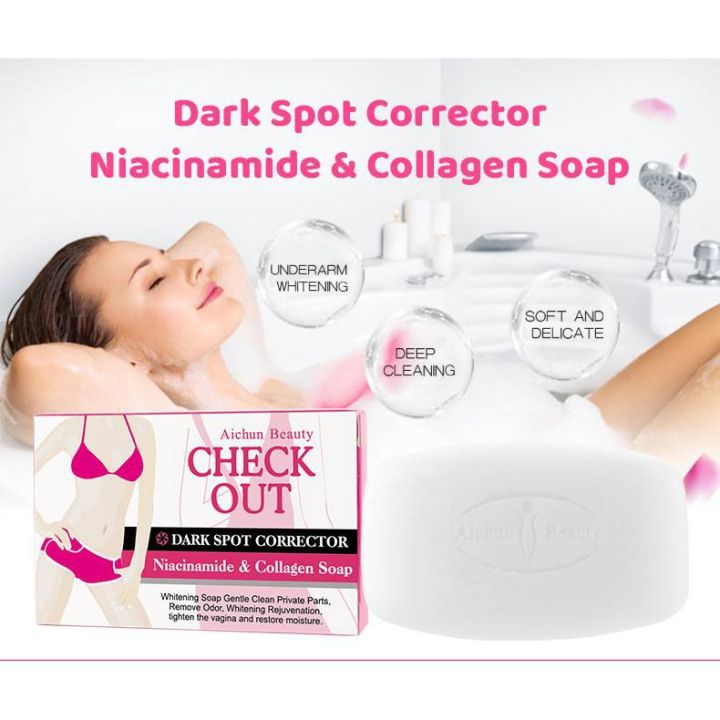 best-seller-ของแท้-แน่นอน-ส่งเร็ว-niacinamide-amp-collagen-soap-สบู่ผิวขาว-เปลี่ยนผิวหมองคล้ำให้ขาวกระจาง-40g-ไม่ระบุชื่อหน้ากล่อง