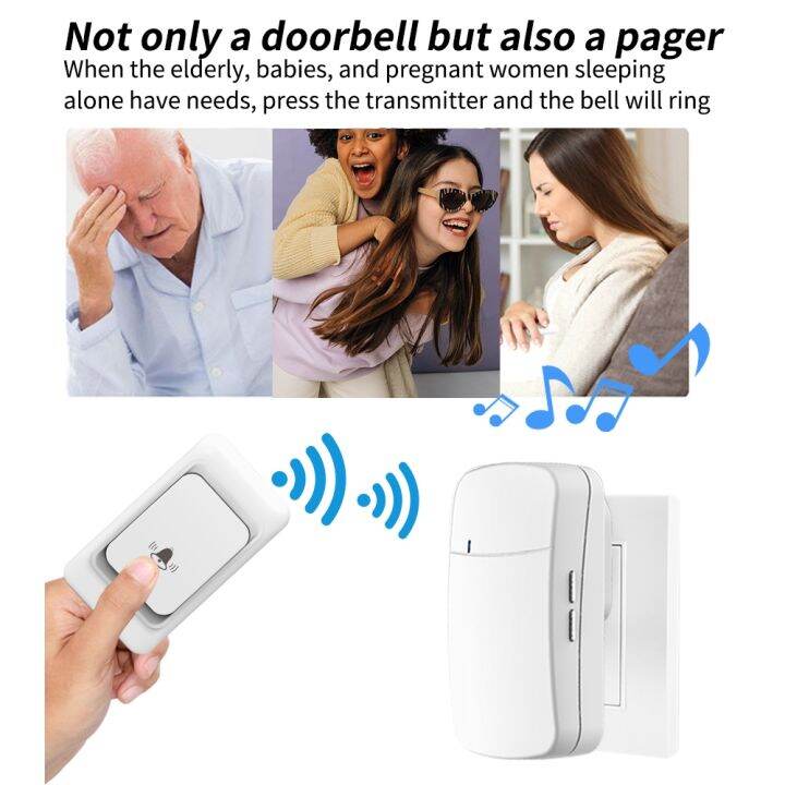 intelligent-433mhz-wireless-doorbell-outdoor-smart-home-door-bell-eu-uk-us-plug-optional-150m-remote-welcome-doorbell-alarm