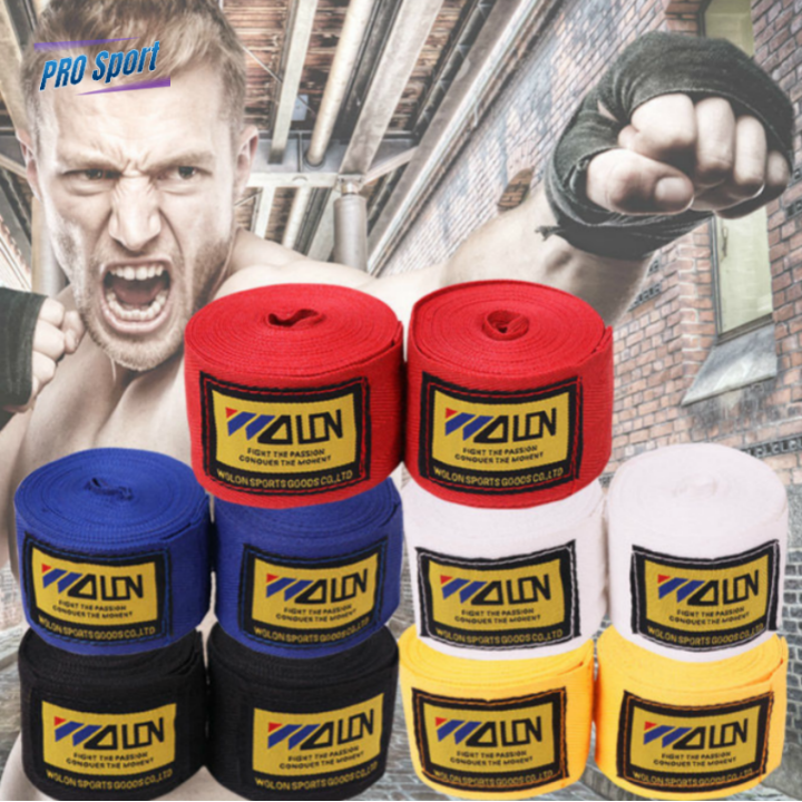 PRO 2PCS (คู่) Boxing Wrap กีฬา Hand Wraps รองรับมวยไทย Kickboxing