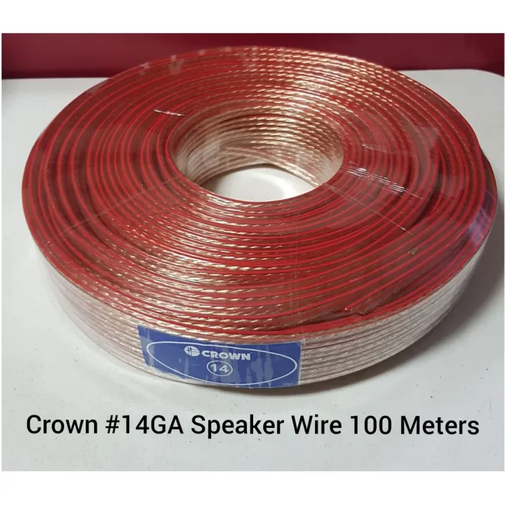 Original Crown #14 AWG Professional Speaker Wire - 100 meters / 1 ROLL ...