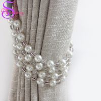 【Approving】ใหม่2ชิ้น DIY ผู้ถือผ้าม่าน TiebackHanging BallBeads หัวเข็มขัดผูกกลับสายรัดอุปกรณ์ตกแต่งบ้าน