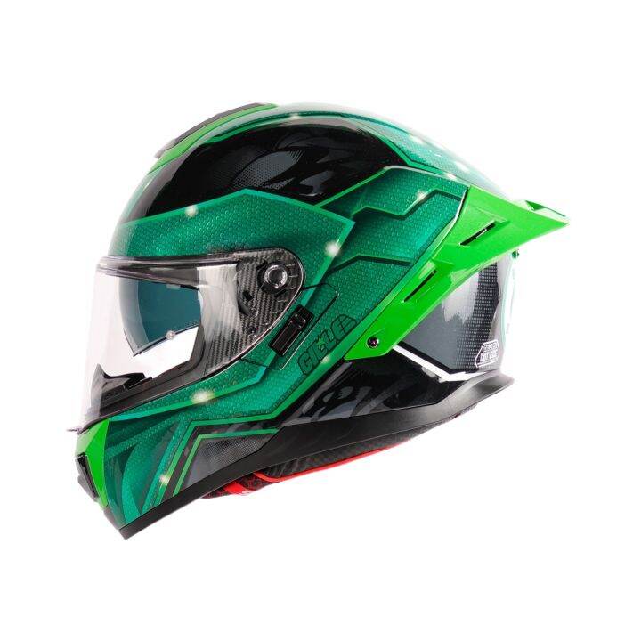 Gille Helmet 883 FALCON GREEN LANTERN Motorcycle Helmets Full Face Dual ...