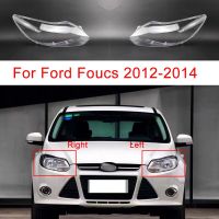 กระจกไฟหน้ารถสำหรับ Ford Focus 2012 2013 2014อุปกรณ์เสริมรถยนต์ไฟหน้าโปร่งใสพลาสติกที่เปลี่ยนฝาครอบ