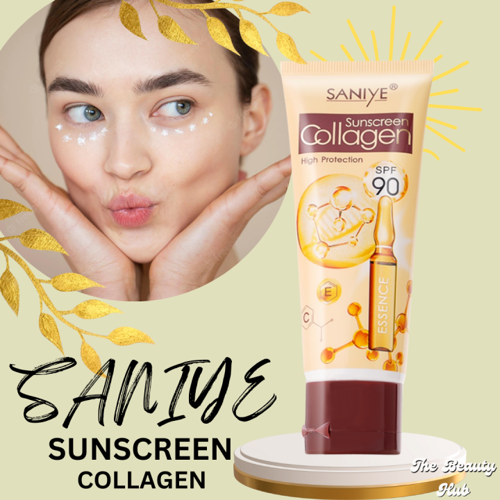 ORIGINAL SANIYE Sunscreen Collagen SPF90+ PA+++ Sunblock Face Cream