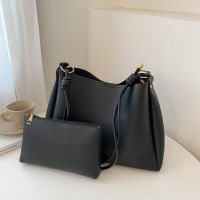 SMOOZA Large Capacity Shoulder Bag Ladies High Quality 2 Set Bucket Bag Womens Bag PU Leather Handbags Female Messenger Bag