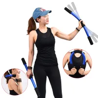 Home Pilates Fitness Stick Aerobic Bar Yoga Elastic Vibrating Pole Women Postpartum Recovery Slim Toning Balance Training Device