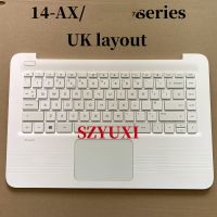 ✇✐ 100 New Original UK layout For HP stream 14 AX TPN Q183 laptop keyboard Palmrest Assembly with Touchpad 901658 031