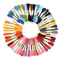 【YD】 12/50/100Colors Embroidery Thread Hand Floss Sewing Skeins Tools Accessories