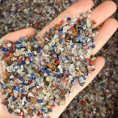 Wholesale 50g 4 Size Irregular Mix Tumbled Stones Gravel Crystal Healing Reiki Crystal Gem Quartz Crystals Natural Stones