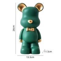 A002-8 NEW Resin Bear Storage Tray Nordic Creative Figurines Ornaments Porch Desk Home Decoration Keys Candy Storage Home Decor