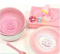 le creuset Melody Rice Bowl Household Ceramic Noodle Student Cute Cartoon Tableware Set