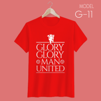 เสื้อยืด สกรีนลาย GLORY GLORY ยูไนเต็ด สีแดง - GLORY GLORY United T-Shirt