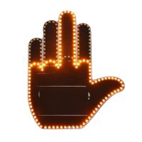 Personalized Car Decoration Three Kinds of Expression Gesture Lights Glow Gesture Decoration Parts