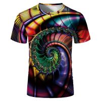 New Fashion Three-dimensional Whirlpool Men t-shirt Summer Trend Casual 3D Print t shirt Personality harajuku Tee shirt Tops