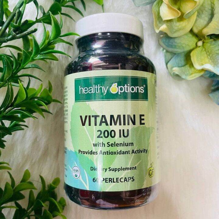 Healthy Options Vitamin E with Selenium 200 IU/400IU/1,000 IU Lazada PH