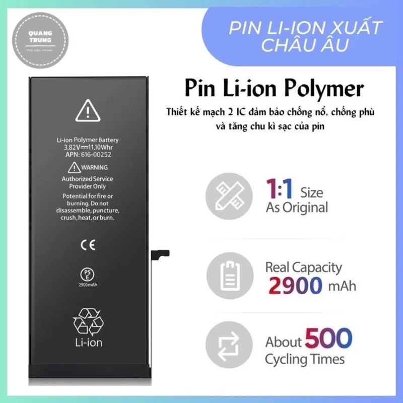 Thay pin iPhone 7 Plus chính hãng Energizer tại Đà Nẵng