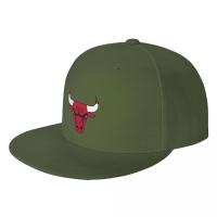 NBA Chicago Bulls Flat Visor Classic Snapback Hat Adjustable Brim High Top End Trendy Baseball Cap