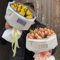 【CW】 20Pcs Wrapping Paper Russian Round Bouquet Floral Florist Supplies Wholesale