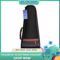 Colorful 21" Soprano Ukelele Ukulele Uke Bag Backpack Case Ethnic National Style Durable Cotton Thicken Padding with Adjustable Shoulder Strap