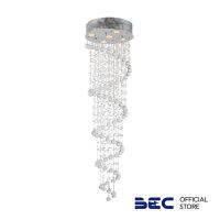 BEC SJ6316-5C H1250MM โคมไฟคริสตัลระย้า เรียบหรู สำหรับตกแต่งบ้าน ขั้ว G10 สูง 125 ซม.