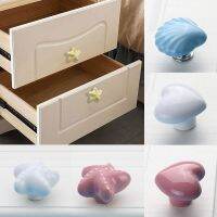 1Pcs Colorful Ceramic Heart Star Round Shaped Door Handles Children Cabinet Knobs and Handles Kitchen Furniture Door Handle Pull Door Hardware Locks