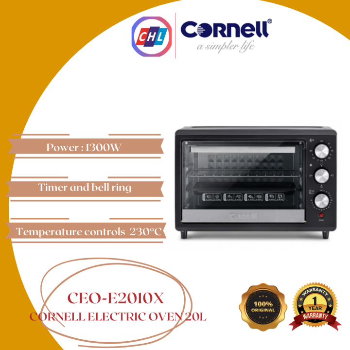 Cornell Electric Oven With 3d Diamond Surface 20l Ceo E2010x Cornell Warranty Malaysia Lazada 6486