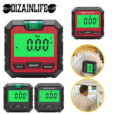 Precision Digital Inclinometer Mini 360 Degree Magnetic Spirit Level Angle Finder Gauge Level Protractor Meter Tilt Measure Tool Adhesives Tape