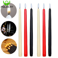 Polocat 1Pc Long Christmas LED Simulation Candles Light Flameless Flickering Battery Operated Candle Lamp Home Decoration