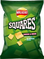 Squares Cheese &amp; Onion Walkers 27.5 G.