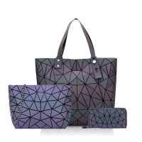 New Set Crossbody Bags For Women 2022 Fashion Luminous Handbag Lady Shopping Hand bags Holographic geometric Purses and Handbags