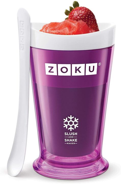 แก้วทำสมู๊ทตี้-แก้วเก็บเย็น-เกล็ดน้ำแข็ง-ไอศกรีม-คละสี-zoku-slush-and-shake-maker-แก้วทำสเลอปี้-zoku-แก้วทำสเลอปี้-แก้วทำความเย็น