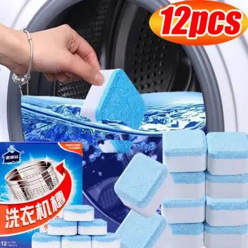 True Fresh Washing Machine Cleaner Tablets, 15 Solid Deep Cleaning Tablet,  Finally Clean All Washers Machines Including HE Front Loader Top Load