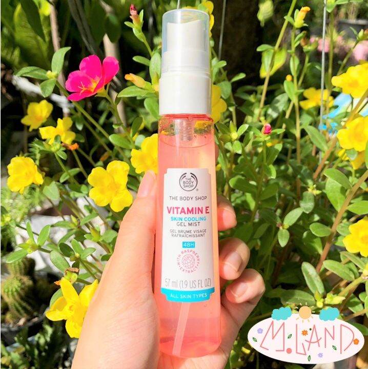 [ฉลากไทย] The Body Shop Vitamin E Skin Cooling Gel Mist 57 ml Lazada