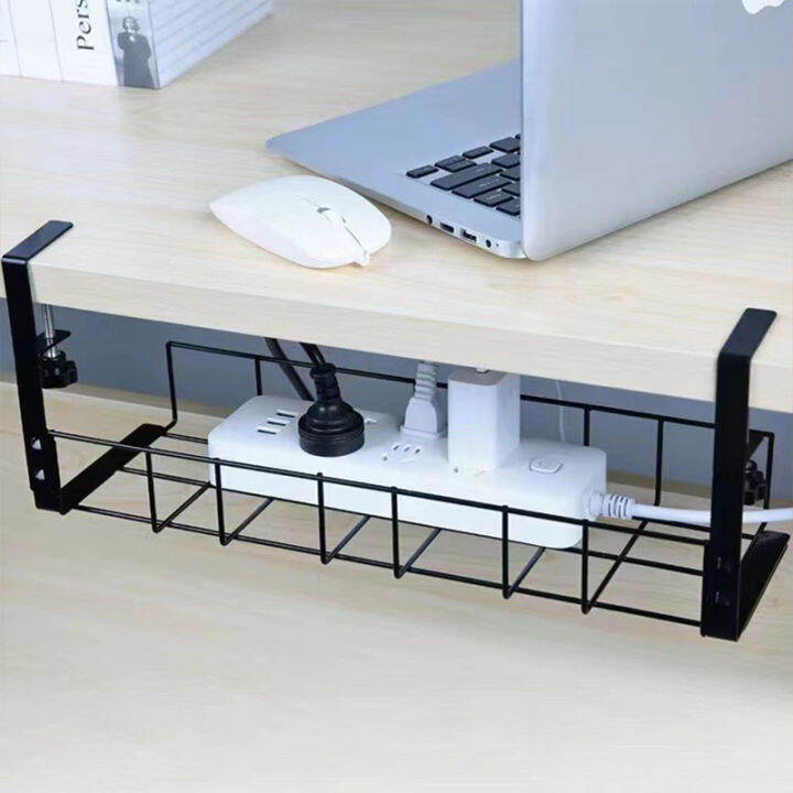 Under Table Cable Tray Wire Cords Management Shelf Under Desk Cable