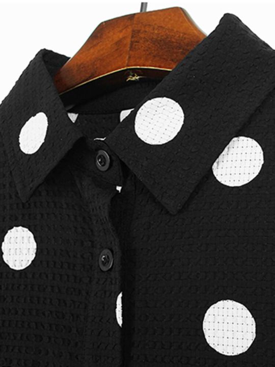 xitao-dress-polka-dot-patchwork-full-sleeve-shirt-dress