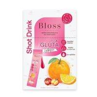 Bloss Gluta Shot Drink 15 ml. x 10 pcs. ( บลอสส์ กลูต้า ช็อต ดริ้งค์ 15 มล. x 10 ซอง จำนวน 1 กล่อง) กลูต้าช็อตยืนหนึ่งเรื่องผิวขาว