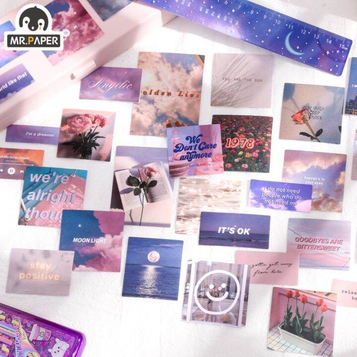 mr-paper-4-designs-30-pcs-lot-frozen-fantasy-series-ins-style-creativity-stickers-decoration-basic-scenery-hand-account-material