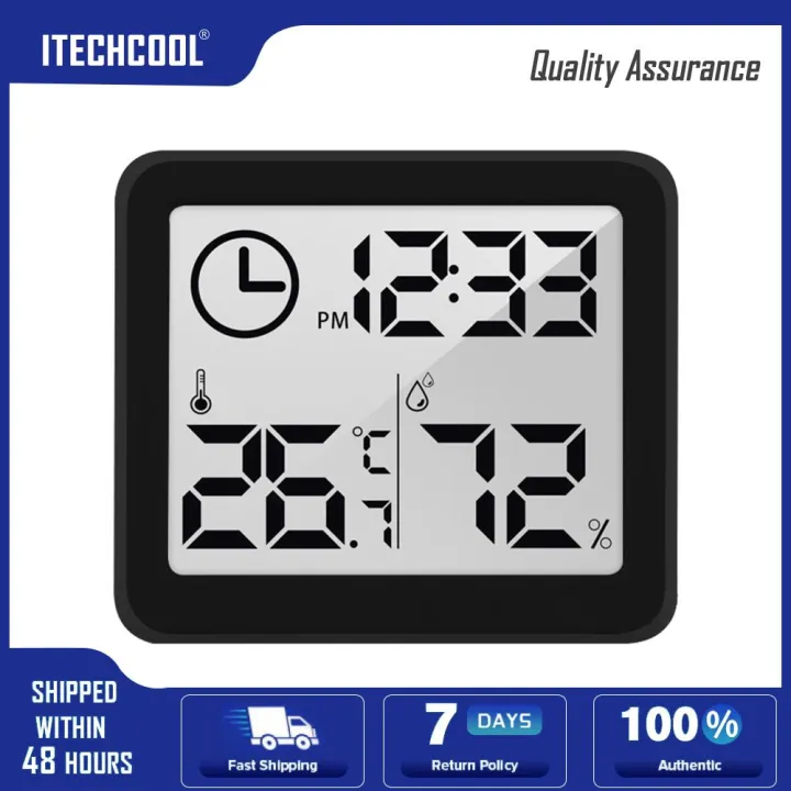 LCD Time Table Clocks Multifunction Thermometer Hygrometer Digital