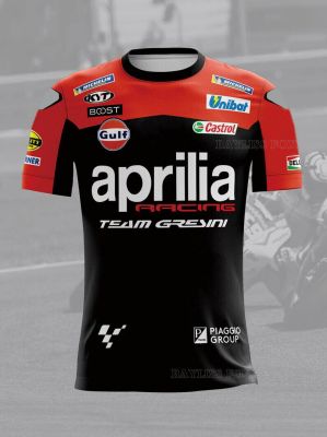 2023 Moto For Aprilia Motorcycle Racing Team T-Shirt Mens Summer Quick Dry Breathable Do Not Fade Cold Feeling Jerseys