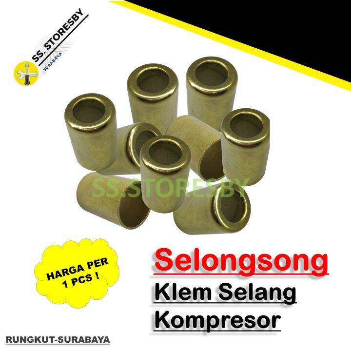 Selongsong Kaleng Selang Press Klem Selang Angin Kompresor Ferrule Hose Sleeve Power Sprayer