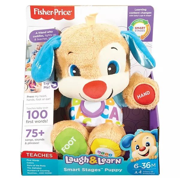 น้องหมาสีชมพูเเละสีฟ้า-เจ้าตูบสอนภาษา-fisher-price-laugh-amp-learn-smart-stages-puppy-sis-รุ่นใหม่ล่าสุด-ราคา-1250-บาท