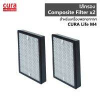 CURA ไส้กรอง Hepa+Carbon Filter สำหรับเครื่องฟอกอากาศ CURA Life M4 จำนวน 2 ชิ้น