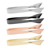 Portable Ice Tongs Food Grade Stainless Steel Candy Tong Non-slip Buffets Tweezers For Home Kitchen Bar