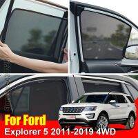 ม่านหมวกกันแดดสำหรับ Ford Explorer 5 2011-2019 4WD กระจกบังแดดรถยนต์ UV Protection ตาข่าย