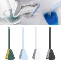 Home Golf Toilet Brush and Holder Wall Mounted Cleaning Brush Bendable Brush Head for Cleaning Bathroom Floor Tub Tile